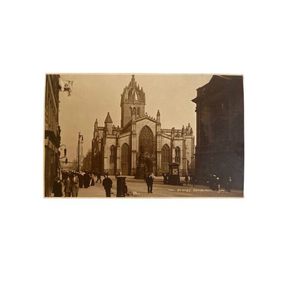 Antique RPPC Postcard Ephemera Early 1900s Picture Judges LTD St Giles Edinburgh - Picture 2 of 5